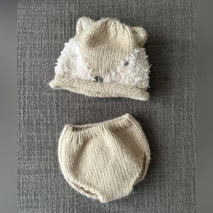 fox set for newborn photoshoot in OS
